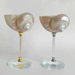 Originality Conch Wine Glass Goblet Handmade Banquet Natural Metal Glass Polishing Decoration Ornament Gift for Bar
