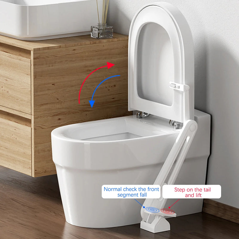 Foot Pedal Toilet Seats Lid Lifter Anti-Dirty Foot-Operated Toilet Seat Lid Holder Toilet Lid Lift Tool Bathroom Accessories