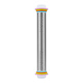 13.78 Inch Stainless Steel Adjustable Rolling Pin with 4 Thickness Removable Rings Dough Roller for Pizza Cookie Baking Tools