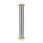 13.78 Inch Stainless Steel Adjustable Rolling Pin with 4 Thickness Removable Rings Dough Roller for Pizza Cookie Baking Tools