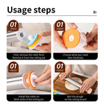 13.78 Inch Stainless Steel Adjustable Rolling Pin with 4 Thickness Removable Rings Dough Roller for Pizza Cookie Baking Tools